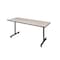 Kobe Rectangle Training Table, 66" W, 29" H, Laminate Top, Maple MKTRCT6624PL - alternate 1